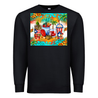 Black puerto rico coffee cups Premium Sweatshirt - Zillion Design Studio