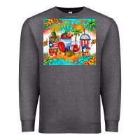 Charcoal Heather puerto rico coffee cups Premium Sweatshirt - Zillion Design Studio