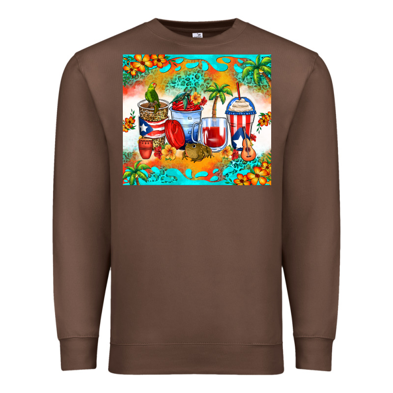 Puerto Rico Coffee Cups Premium Sweatshirt by Zillion Design Studio | Teevron
