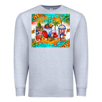 Heather Grey puerto rico coffee cups Premium Sweatshirt - Zillion Design Studio