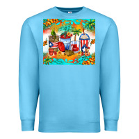 Ocean Blue puerto rico coffee cups Premium Sweatshirt - Zillion Design Studio