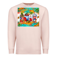 Pale Pink puerto rico coffee cups Premium Sweatshirt - Zillion Design Studio
