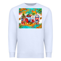 White puerto rico coffee cups Premium Sweatshirt - Zillion Design Studio