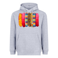 Heather Grey mexican leopard brushstroke Heavyweight Hoodie - Zillion Design Studio