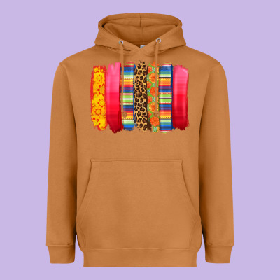Mexican Leopard Brushstroke Heavyweight Hoodie Designed By Zillion Design Studio