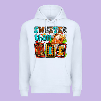 Sweeter Than Pie With Pumpkin Pie Premium Hoodie Designed By Adodesignshop