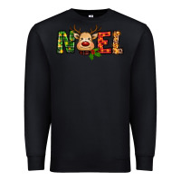Black reindeer noel christmas Premium Sweatshirt - RanaPortraitStore