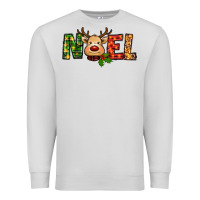 Dove Grey reindeer noel christmas Premium Sweatshirt - RanaPortraitStore