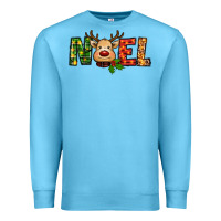 Ocean Blue reindeer noel christmas Premium Sweatshirt - RanaPortraitStore