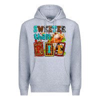 Heather Grey sweeter than pie with pumpkin pie Premium Hoodie - AdoDesignShop