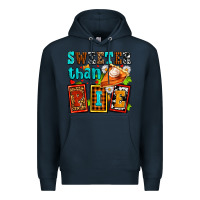 Navy sweeter than pie with pumpkin pie Premium Hoodie - AdoDesignShop