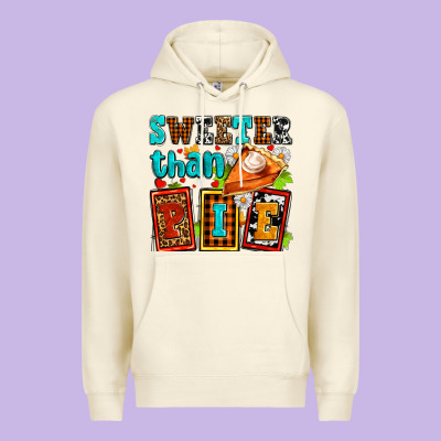 Sweeter Than Pie With Pumpkin Pie Premium Hoodie Designed By Adodesignshop