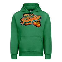 Emerald hello pumpkin black Urban Hoodie - JahusDesignShop