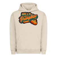 Pigment French Oak hello pumpkin black Urban Hoodie - JahusDesignShop