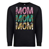 Black mom mom mom mothers day Premium Sweatshirt - texasbilliewilder