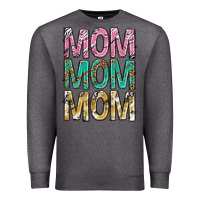 Charcoal Heather mom mom mom mothers day Premium Sweatshirt - texasbilliewilder