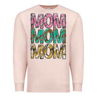 Pale Pink mom mom mom mothers day Premium Sweatshirt - texasbilliewilder