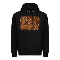 Black leopard glitter background Premium Hoodie - JahusDesignShop