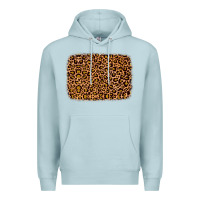 Blue Mist leopard glitter background Premium Hoodie - JahusDesignShop