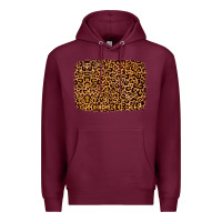 Burgundy leopard glitter background Premium Hoodie - JahusDesignShop