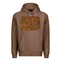Chestnut leopard glitter background Premium Hoodie - JahusDesignShop