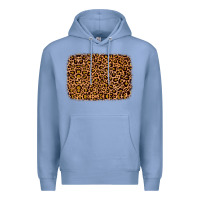 Colony Blue leopard glitter background Premium Hoodie - JahusDesignShop
