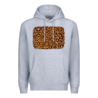 Heather Grey leopard glitter background Premium Hoodie - JahusDesignShop