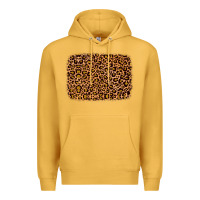 Mustard leopard glitter background Premium Hoodie - JahusDesignShop