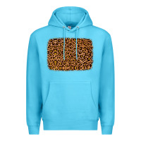 Ocean Blue leopard glitter background Premium Hoodie - JahusDesignShop