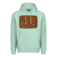 Seafoam leopard glitter background Premium Hoodie - JahusDesignShop