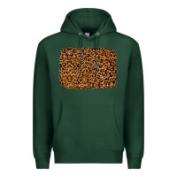 Sports Green leopard glitter background Premium Hoodie - JahusDesignShop