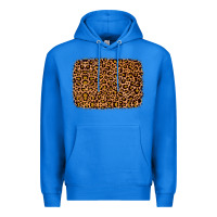 True Royal leopard glitter background Premium Hoodie - JahusDesignShop