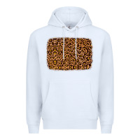 White leopard glitter background Premium Hoodie - JahusDesignShop