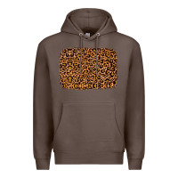Coffee leopard glitter background Premium Hoodie - JahusDesignShop