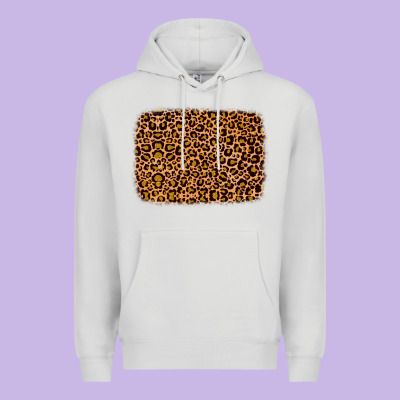 Leopard Glitter Background Premium Hoodie Designed By Jahusdesignshop