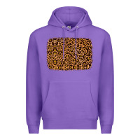 Purple leopard glitter background Premium Hoodie - JahusDesignShop