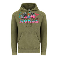 Vintage Olive nurse with race and  equipment Vintage Hoodie - AdoDesignShop