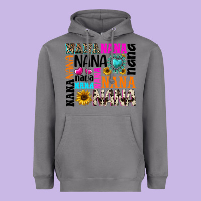 Nana Gemstone Sunflower Heavyweight Hoodie Designed By Texasbilliewilder