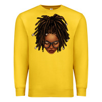Lemon afro locs messy bun Premium Sweatshirt - texasbilliewilder