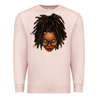 Pale Pink afro locs messy bun Premium Sweatshirt - texasbilliewilder