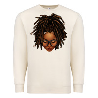 Sandshell afro locs messy bun Premium Sweatshirt - texasbilliewilder