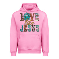 Fuchsia Pink love like jesus Urban Hoodie - Artiststas