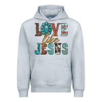 Heather Grey love like jesus Urban Hoodie - Artiststas