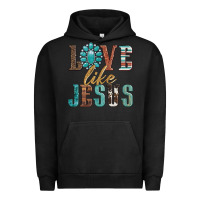 Pigment Black love like jesus Urban Hoodie - Artiststas