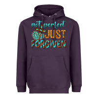 Plum not perfect just forgiven Heavyweight Hoodie - texasbilliewilder