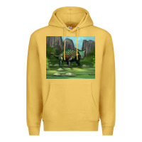 Antique Gold ankylosaurus tumbler Premium Hoodie - Artiststas