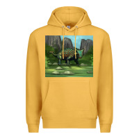 Mustard ankylosaurus tumbler Premium Hoodie - Artiststas