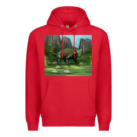 Red ankylosaurus tumbler Premium Hoodie - Artiststas