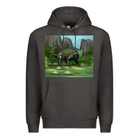 Smoke ankylosaurus tumbler Premium Hoodie - Artiststas