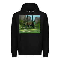 Black ankylosaurus tumbler Premium Hoodie - Artiststas